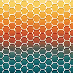 Gradient Hexagon Geometric Pattern Background