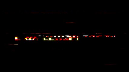 animation please wait text with distortion effect - Powered by Adobe