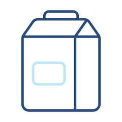 Milk Icon Color Outline Style. Vector Illustration Design