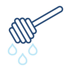 Honey Icon Color Outline Style. Vector Illustration Design