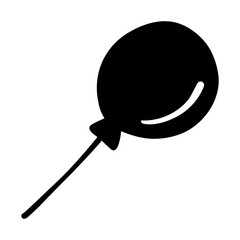 balloon black icon