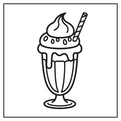 Delicious Milkshakes Coloring Pages