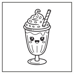 Delicious Milkshakes Coloring Pages
