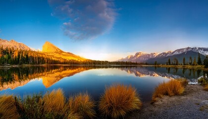 Obraz premium Loveland S Lon Hagler Lake At Sunrise