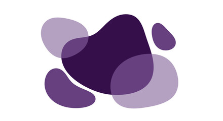 Fluid forms composition in shades of purple offering versatile design applications