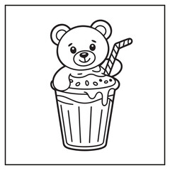 Delicious Milkshakes Coloring Pages