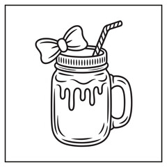 Delicious Milkshakes Coloring Pages