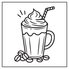 Delicious Milkshakes Coloring Pages