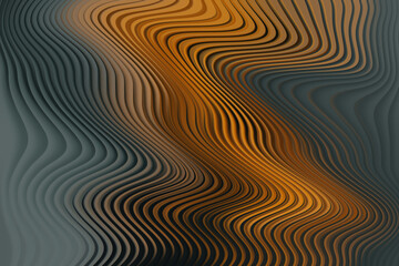 Abstract flowing lines in warm brown and golden tones forming elegant swirl composition