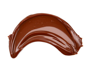 tasty chocolate sauce on white background