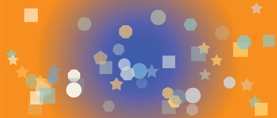 Abstract Geometric Shapes on Gradient Background Modern Design Element for Creative Projects and Visual Communication Digital Art Illustration for Presentations and Web Design