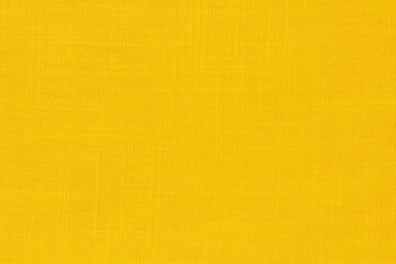 Yellow fabric cloth texture for background, natural textile pattern.