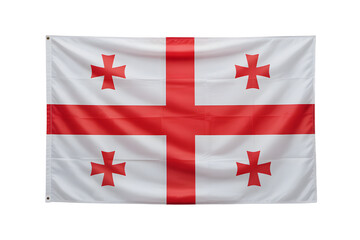 Georgia's flag, a symbol of national pride and identity, waving, perfect for patriotic designs and global themes, travel inspiration