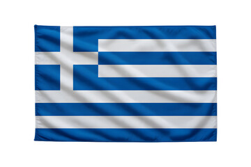 Obraz premium Vibrant flag of Greece waving, showing patriotism, freedom and independence, for national celebrations, events and global unity