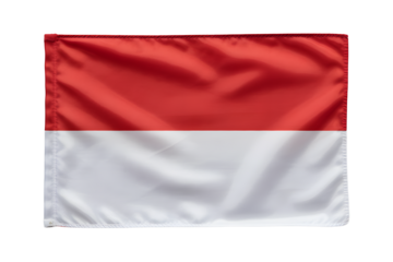 Vibrant Indonesian flag waving with pride, a symbol of independence, unity, and national identity for global celebrations