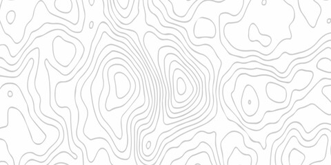 white topography map geography relief diagram texture design. Topography white background and black line world map texture design. Lines Topographic contour lines grid map seamless pattern.	
