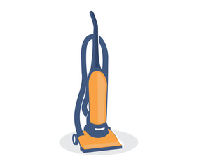 Illustration of an Upright Vacuum Cleaner