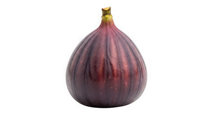 Fresh ripe fig fruit isolated on transparent background, ready to be eaten
