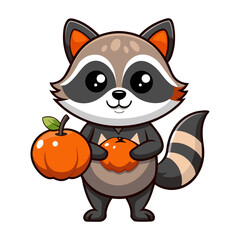 Raccoon With Sweet Pepper