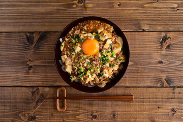 麻婆豆腐うどん