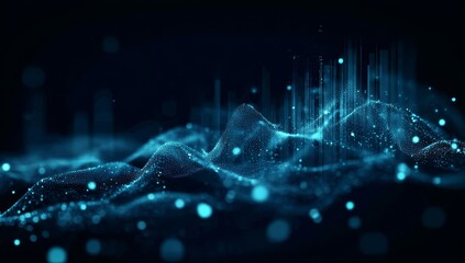 Capture the essence of quantitative evaluation in modern AI performance imagery.