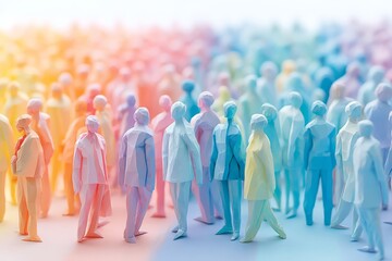 Artistry meets social commentary in paper representation.