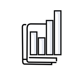 Bar Graph Showing Increase in Growth