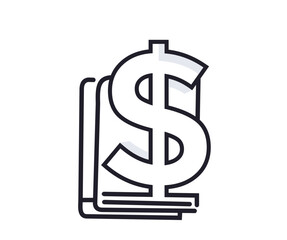 Dollar Sign Stack Icon