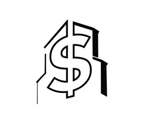 Monochrome Black Solid Background Finance