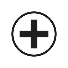 Fototapeta premium Medical Plus Icon Minimal