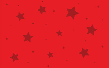 Red Design With Star Illustration Background