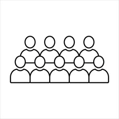 crowo icons. simple line vector