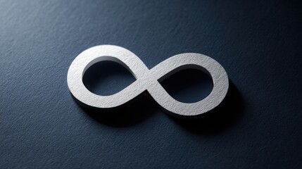 Infinity symbol representing adaptive identity and the endless possibilities of personal growth and evolution