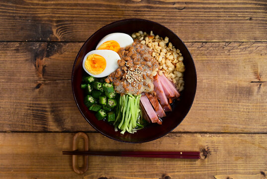 納豆ぶっかけうどん