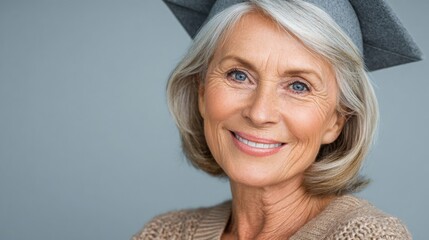 Trend icon concept highlighting longevity education for older adults emphasizing health awareness and lifelong learning