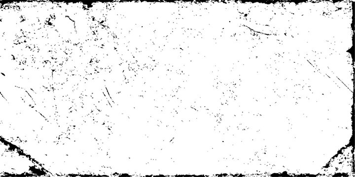 Abstract black and white grunge texture with a dark splash of ink and paint creating a liquid pattern border