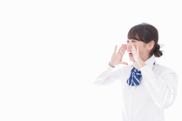 叫ぶ学生