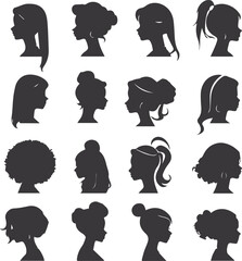 Fototapeta premium vector silhouette of a woman