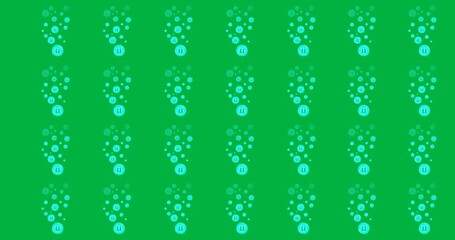 Blue spots pattern promotes safer internet day on transparent background.