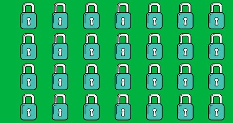 Seamless security padlock pattern for Safer Internet Day awareness.
