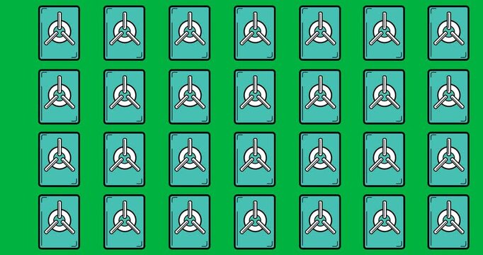 digital Safe internet security privacy data web illustration communication