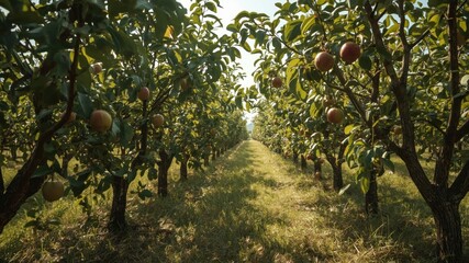 apple orchard ready for harvest