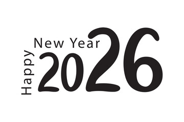 2026 New Year set, happy New Year 2026 number collection. Happy new year 2026 design,2026 logo text design. new year celebration concept . Vector illustration in eps 10.