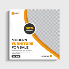 Furniture Sale Social Media Instagram Post Banner Template