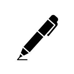 vector illustration of a pencil and pen