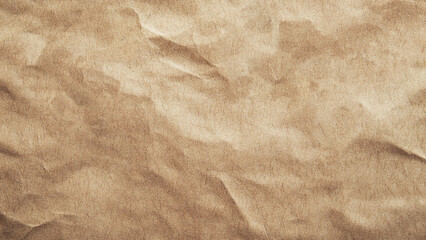 brown corrugated cardboard texture useful as a background. Sheet of crumpled brown paper, vector background.