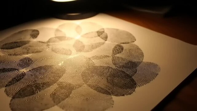 Detailed Fingerprint Analysis for Crime Scene Investigation.