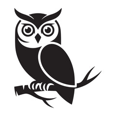 owl sitting on branch