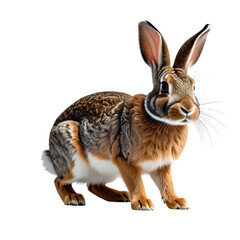 rabbit isolated on a transparent background, cut out