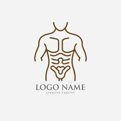 anatomy line icon silhoutte vector style with white background